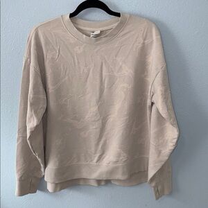 ALL IN MOTION Women’s Light Beige Crewneck Sweatshirt